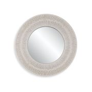 Sailor’s Knot Small Round Mirror, White