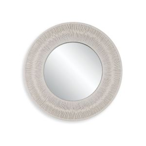 Sailor's Knot Small Round Mirror, White