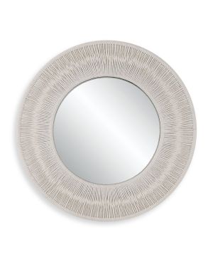 Sailor’s Knot Small Round Mirror, White