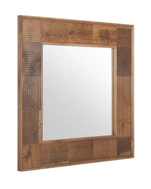 Santa Barbara Solid Wood Square Mirror