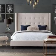 Upholstered Panel Bed