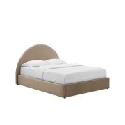 Resort Performance Velvet Arched Round King Platform Bed