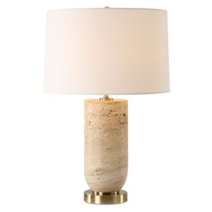 Travertine Crafted Table Lamp
