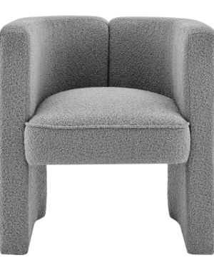 Boucle gray chair