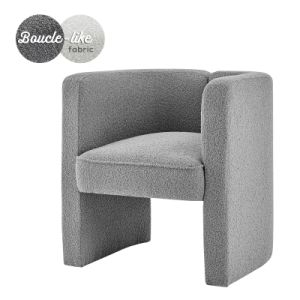 Boucle gray chair
