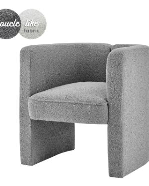 Boucle gray chair