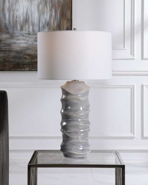 Wave Sculpted Table Lamp