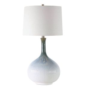 Fluted Ceramic Table Lamp