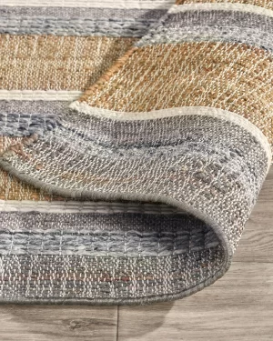 Striped Styled Blue rug