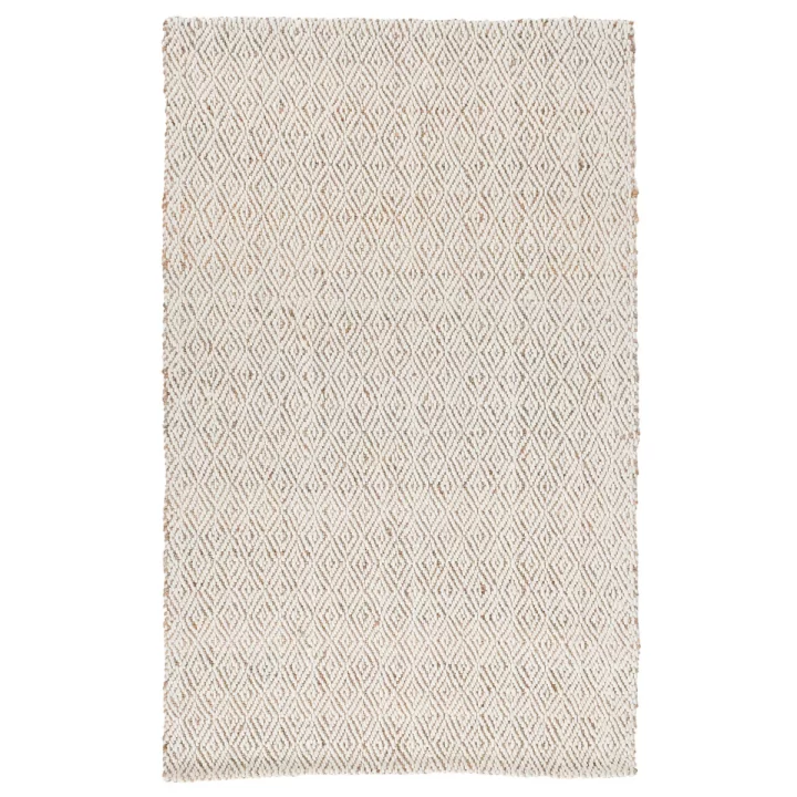 White Rug With Diamond Pattern Diamond pattern Natural rug – The Cabo Home | Store