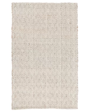 Diamond pattern Natural rug
