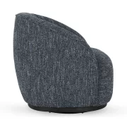 Blue Upholstered Swivel Chair