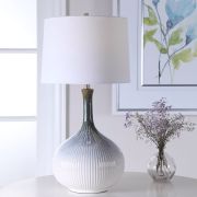 Fluted Ceramic Table Lamp
