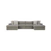 Grey Double-Chaise Sofa