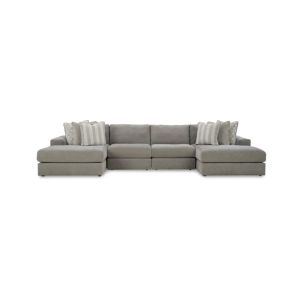 Grey Double-Chaise Sofa
