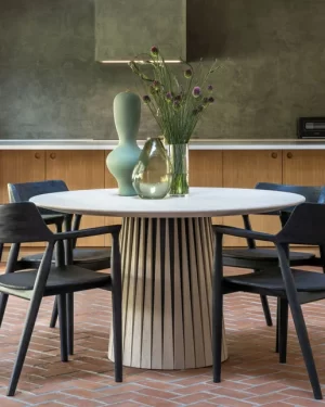 Oak Stripes Dining Table