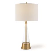 Glass and Gold Table Lamp