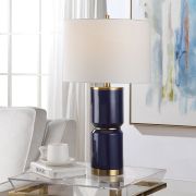 Blue and Gold Table Lamp
