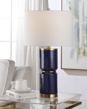 Blue and Gold Table Lamp