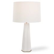 White Satin-Enamel Table Lamp