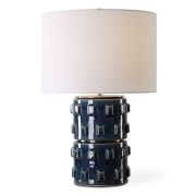 Blue Square Relief Table Lamp