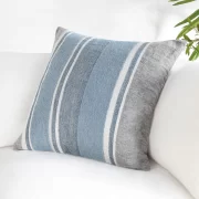 Blue Dark Grey Pillow 22×22
