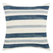 Ivory Blue Pillow 22×22