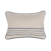 Natural Navy Pillow 20×14