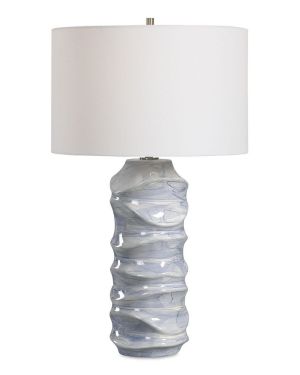 Wave Sculpted Table Lamp