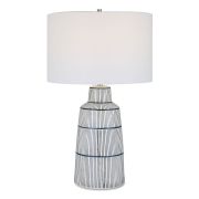Satin White Glaze Table Lamp
