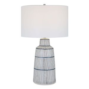 Satin White Glaze Table Lamp