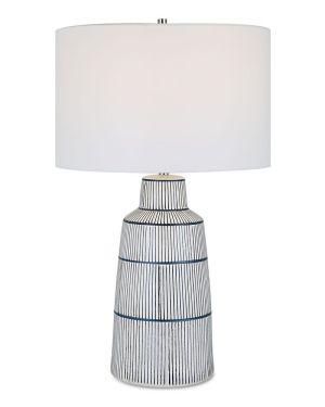 Satin White Glaze Table Lamp
