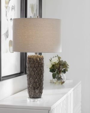 Gray Glaze Table Lamp