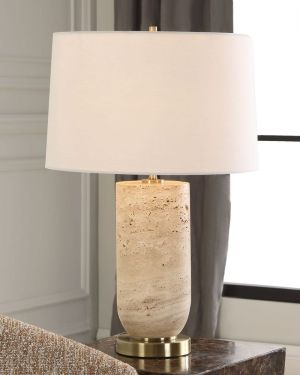Travertine Crafted Table Lamp