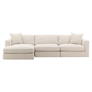 Woven Textured Fabric Sofa
