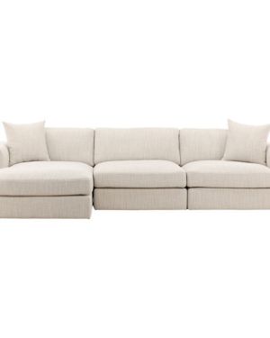 Woven Textured Fabric Sofa