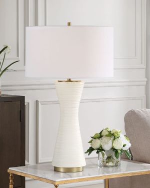White Ceramic Table Lamp