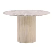 Marble and Mango Wood Dining Table