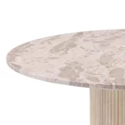 Marble and Mango Wood Dining Table