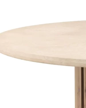 Oak Wood Marble Dining Table