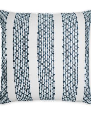 Blue with White-Stripes Pillow
