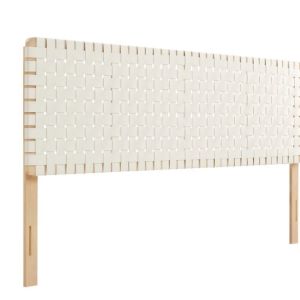 Weaved Wall-Mounted Headboard, White