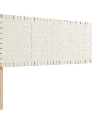 Weaved Wall-Mounted Headboard, White