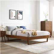 Fine Walnut Platform Bed