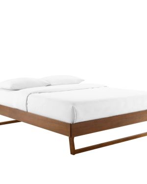 Fine Walnut Platform Bed