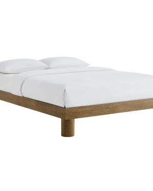 Solid French Oak Platform Bed