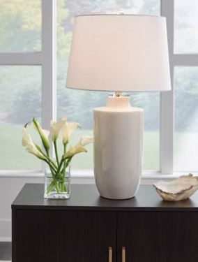 Beige Ceramic Table Lamp