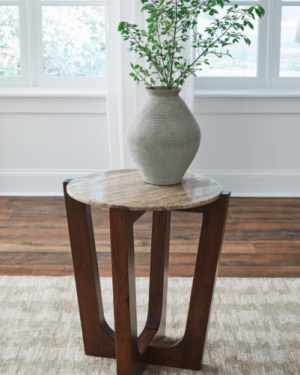 End Table with Marble Top