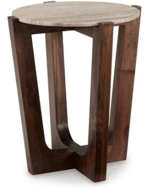 End Table with Marble Top