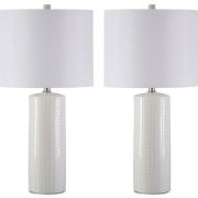 White Ceramic Table Lamp